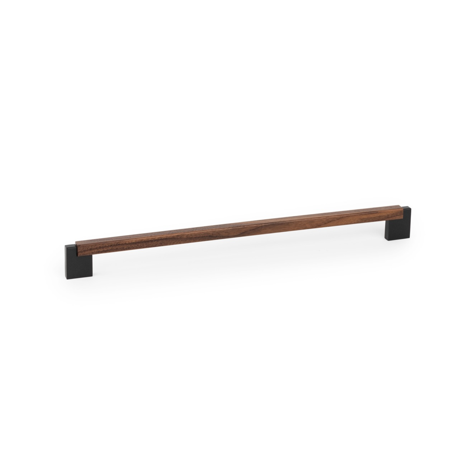 Greep DUO BA320 L354.6 hout / aluminium zwart / walnoot